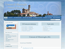 Tablet Screenshot of comune.villamiroglio.al.it